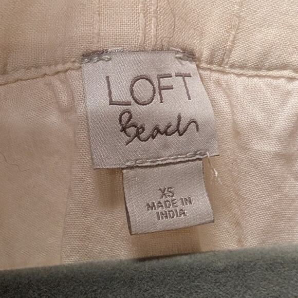 Loft Beach Tiered V-Neck Short Sleeve Maxi Dress Women's XS Cream - Picture 2 of 3